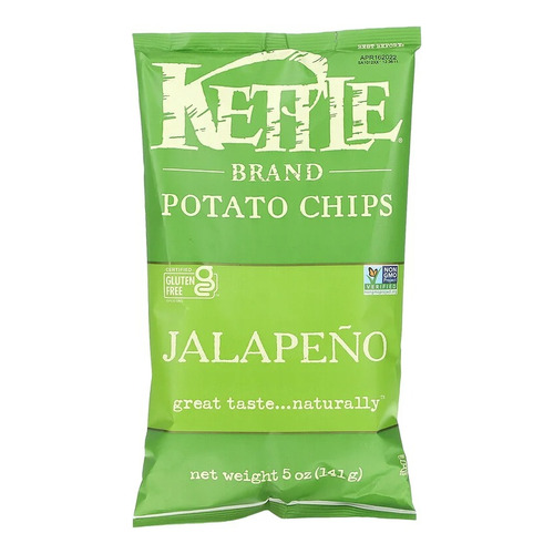 Kettle Foods, Papas Fritas, Jalapeño, 141 G (5 Oz)
