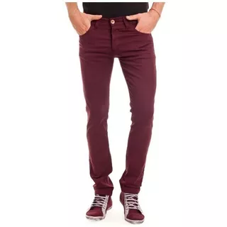 Jeans Chupin Color Hombre Elastizado Be Yourself Ventas