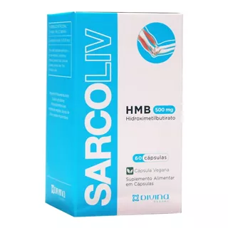 Suplemento Hmb 500mg Divina Pharma Sarcoliv 60 Cápsulas 