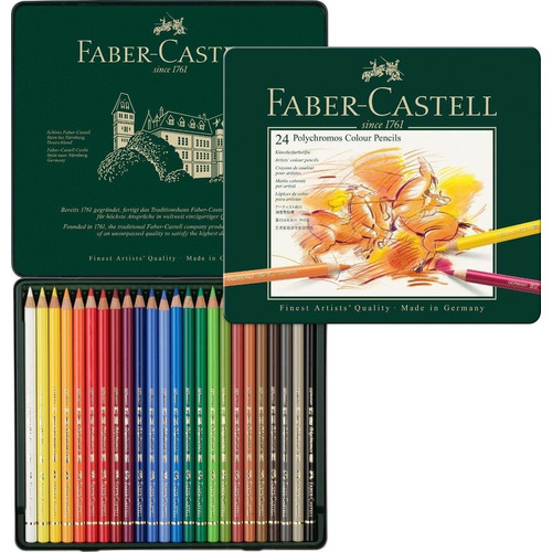 Lapices Polychromos Faber Castell Lata X24 Colores