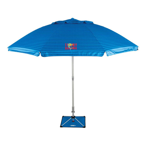 Sombrilla Para Playa Tommy Bahama 2.4 M Color Azul Rayado