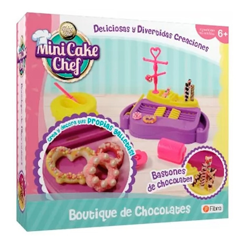 Juego De Comida Mini Cake Chef Boutique De Chocolates Color Rosa