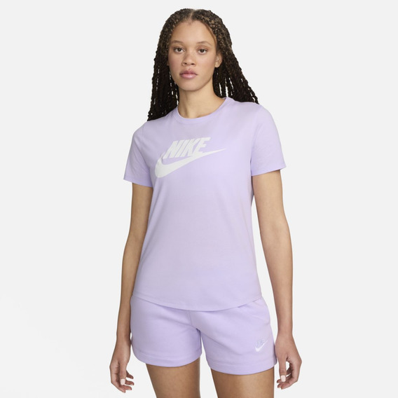 Playera Con Logo Mujer Nike Sportswear Essentials Morado