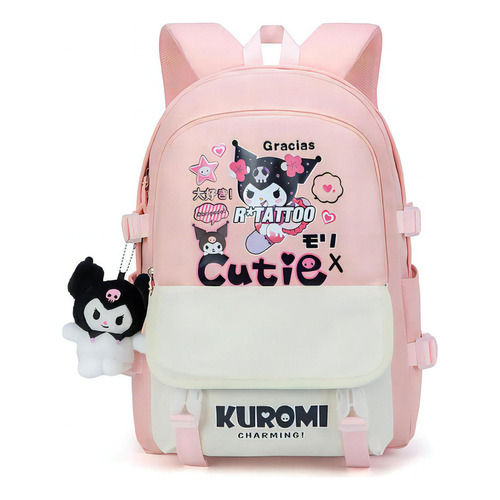 Mochila Kuromi, Mochila Grande Para Niñas Mochila Escolar De Color Rosa/grande