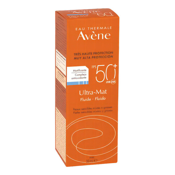 Protector solar Avène Ultra Mat Fluido FPS 50 de 50 mL