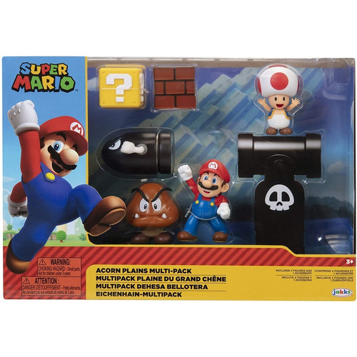 Nintendo Acorn Plains Diorama Set Con Accesorios Super Mario