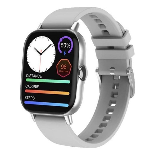 Smartwatch Goufit Watch 2021 1.78" caja 44mm  gris, malla  gris