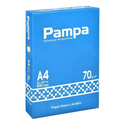 Resma Pampa A4 70 G Papel Blanco 500 Hojas
