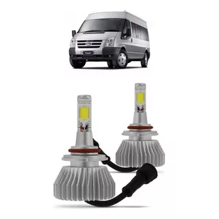 Par Lampada Super Led Milha Transit 2009 A 2014 6000k H11