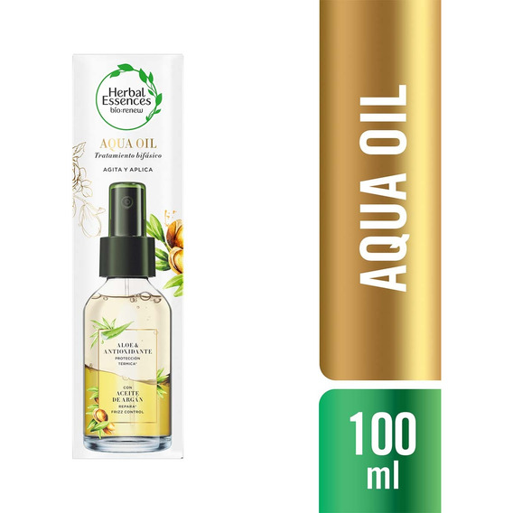  Aceite Herbal Essences Aqua Oil Aloe & Aceite De Argán 100ml