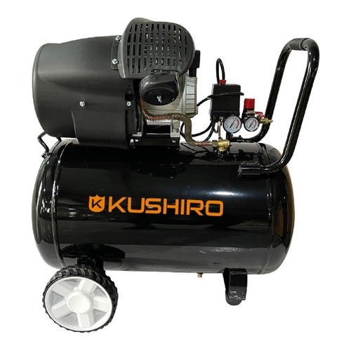 Compresor de aire eléctrico portátil Kushiro K100-4B monofásico 100L 4hp 220V negro