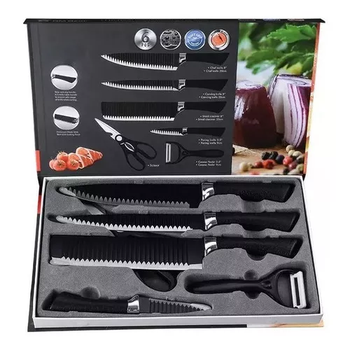 Juego Set De Cuchillos Elegante Para Cocina Chef 6 Piezas