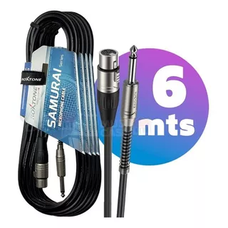 Cable Para Microfonos Canon Xlr Plug Audio Profesional 6 Mts