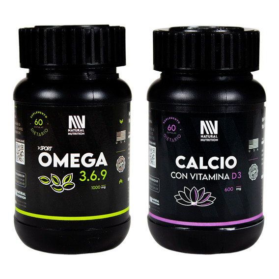 Natural Nutrition Kit Omega 369 + Calcio Vitamina D3 6c