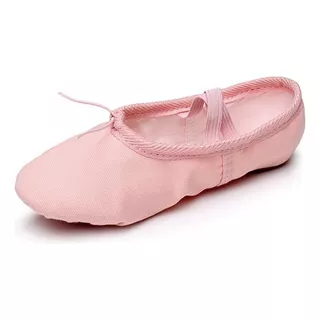 Zapatillas Media Punta Lona Y Gamuza Ballet Niña Vario Color