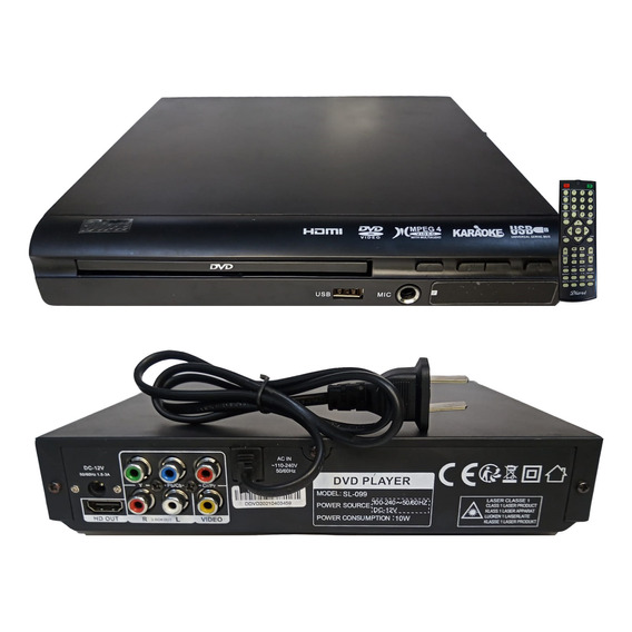 Reproductor De Dvd Y Cds Dioré Sl-099 Con Usb Y Hdmi