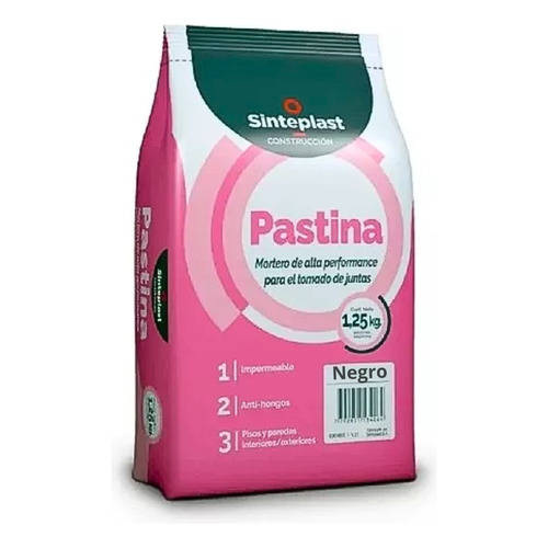 Pastina para construcción Sinteplast Pastina x 1.25kg color negro