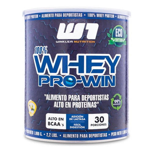 Suplemento en polvo Winkler Nutrition Whey Pro Win proteínas sabor pie de limón en pote de 1kg