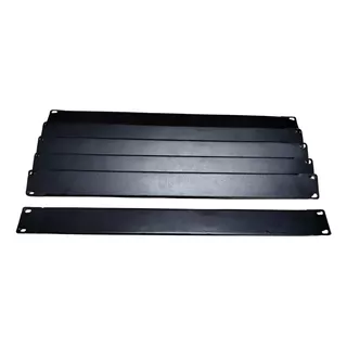 Tampa Cega 1u Preto Para Rack Mini Rack 19 Kit C/ 10 Peças