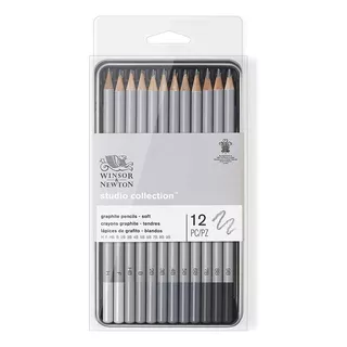 Winsor & Newton Lapices Grafito Soft X 12 Lata