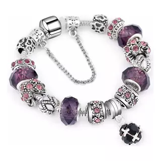 Pulsera Dijes  Fire Violet