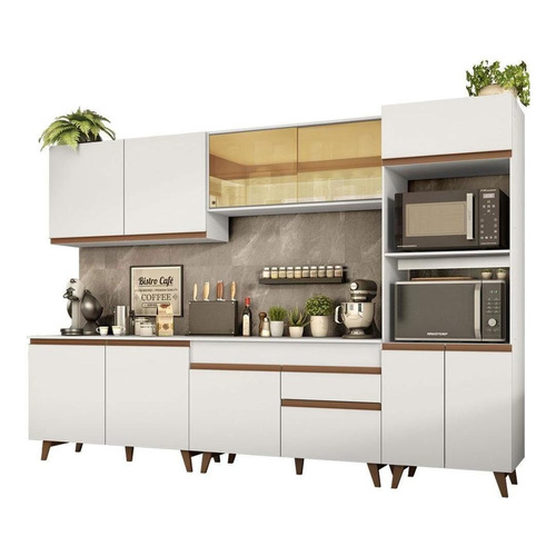 Madesa Gabinete De Cocina Integral 310 Cm Reims Blanco 01