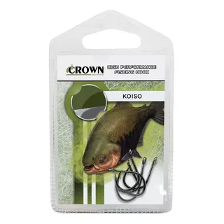 Anzol Pesca Crown Koiso Número 16 Aço Forjado Cartela C/ 5un