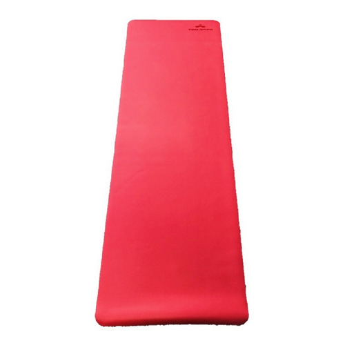 Colchoneta Mat Yoga Pilates Fina Ejercicio Equilibrio Caucho Color Rojo