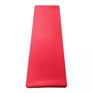 Colchoneta Mat Yoga Pilates Fina Ejercicio Equilibrio Caucho Color Rojo