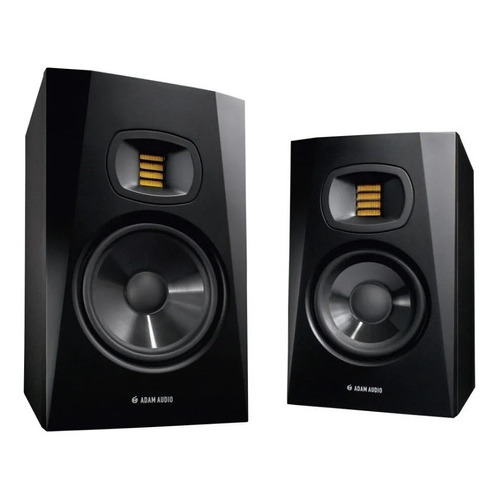 Kit X2 Parlantes Adam Audio T7v Monitor De Estudio 7 Campo Color Negro