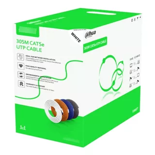 Bobina Cable Utp Cca Dahua Cat 5e Blanco 305m 