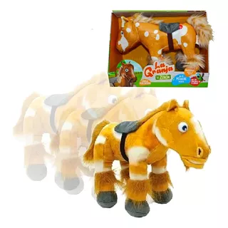 Peluche Percheron Granja Del Zenon Con Movimiento Sonido