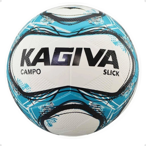 Pelota De Fútbol Kagiva Campo Slick Nº 5 Color Celeste Y Blanco