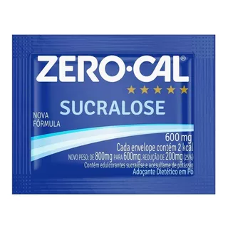 Adoçante Zero Cal Sucralose Caixa C/ 1000 Sachês