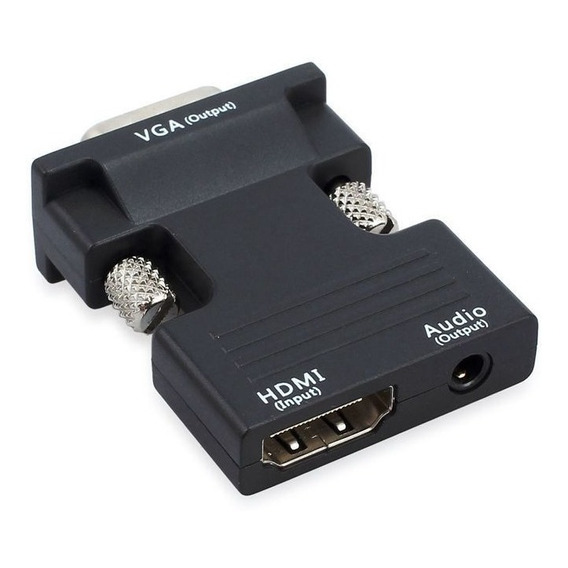 Adaptador Conversor Compatible-hdmi Hembra A Vga Macho Audio