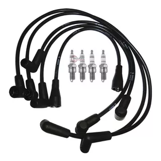 Kit Cables + Bujias Fiat 128 147 Duna Uno Tipo 1.4 1.6