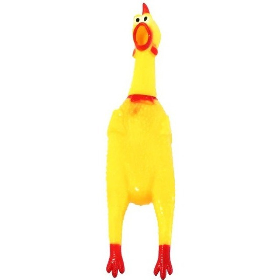 Pollo Chillon Hule Juguete Broma Oferta Grande 37 Cm