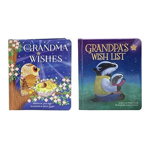 2-pack Padded Board Books Grandmas Wishes And Grandpas Wish, De Julia Lobo. Editorial Cottage Door Press, Tapa Dura En Inglés, 2016