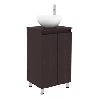 Mobi Mueble Baño Laguna Chocolate 48cm Incluye Lavabo Llave