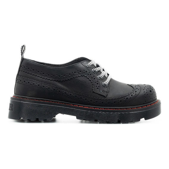 Zapatos Casual Boston Negro De Piel Martin Unisex