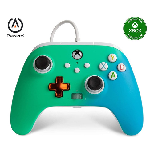 Control joystick ACCO Brands PowerA Enhanced Wired Controller for Xbox Series X|S Advantage Lumectra seafoam fade