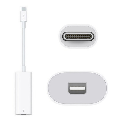 Cable Apple A1790 blanco con entrada USB Tipo C salida Thunderbolt 2