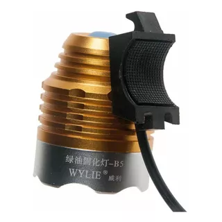 Lanterna Uv Ultra Violeta Usb 5v Wylie B5 Lampada Seca 8 Seg Cor Da Lanterna Dourado-escuro Cor Da Luz Violeta-escuro