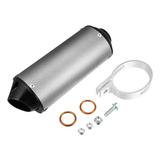 Escape Silenciador Kit 28mm Gris Para 50 110 125cc Moto Bici