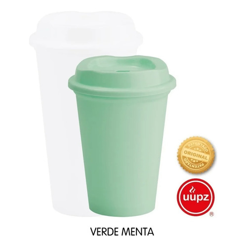20 Vasos Reusables Tipo Star Para Bebida Caliente Mini 12 Oz Color Verde menta