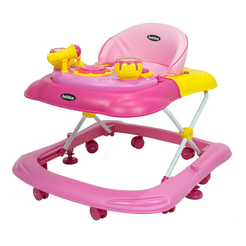 Andador De Bebé De Lujo Tamaño Ajustable Bebitos Xg6998 Color Rosa