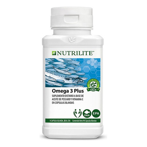 Complejo Omega 3 Aceite De Pescado Nutrilite X 90 Capsulas Sabor Neutro
