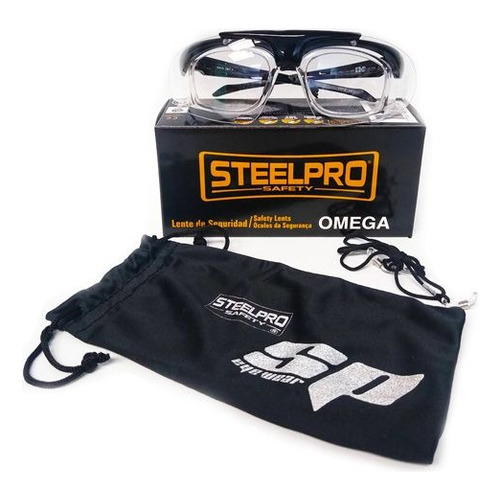 Lentes De Seguridad Graduables Steelpro Omega Cristal Claro