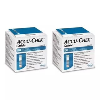 Pack 100 Tiras Reactivas Accu-chek® Guide - Ohmni