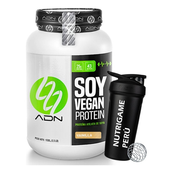 Soy Vegan Protein 1.5 Kg Proteina Vegana Adn - Tienda Fisica